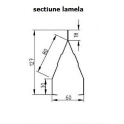 Gard tip jaluzea Caretta X121-2F